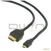 GEMBIRD CABLU DATE HDMI v.1.3 A-D (micro) T/T, black, conectori auriti, 1.8 m, 'CC-HDMID-6'