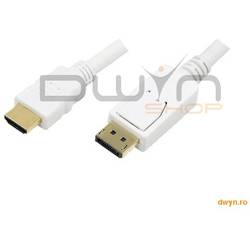 CABLU Display Port to HDMI, white,2m 'CV0055'