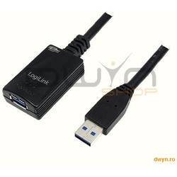 Cablu repetor USB 3.0, M/T, 5m, Logilink 'UA0127'