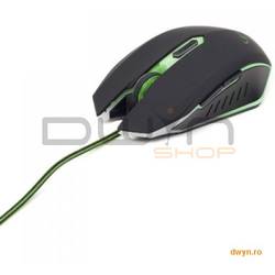 Mouse gaming USB, 2400 dpi, green