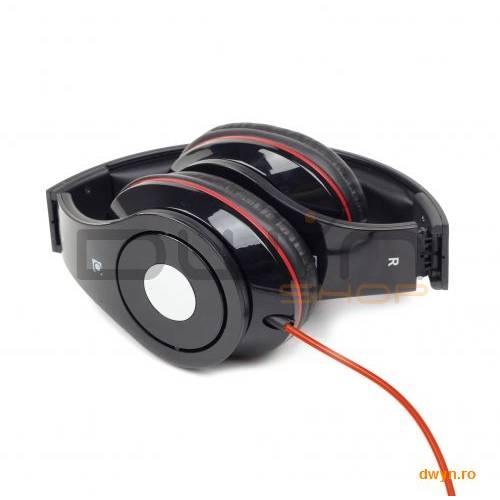 GEMBIRD Folding stereo headphones 'Detroit', black