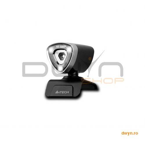 Camera Web A4TECH PK-950H-S, Senzor FullHD 1080p, pana la 16M pixeli (Software Enhanced), microfon