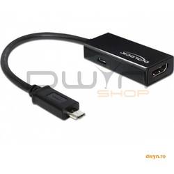 Adaptor microUSB la HDMI T/M, HDTV, 5-pin MHL