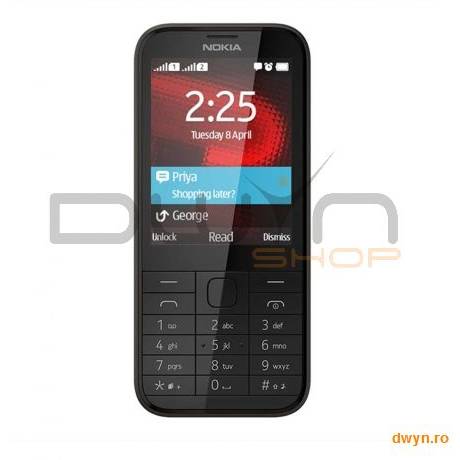 Telefon mobil Nokia 225 Dual Sim Negru