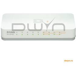 D-Link, Switch Desktop 8 porturi 10/100Mbps, plastic, DLinkGO