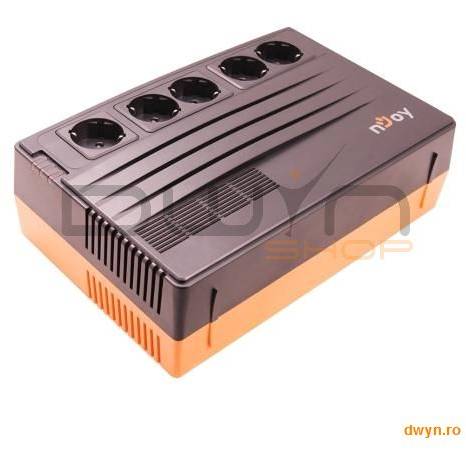 Njoy UPS Line Interactive  625VA, Brick Style, SHED 625, AVR, RJ11/RJ45 & Coaxial surge protection,