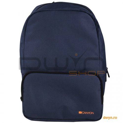 CANYON CNE-CNP15S1BL Practical backpack for walk, sport and every day. Color blueMain compartment wi