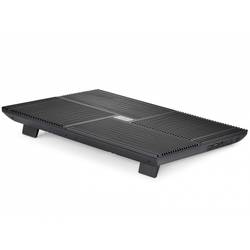 Stand notebook DeepCool 17' -  4* fan 100mm, 2* USB, plastic & aluminiu, black, 4* setari 'MULTI COR