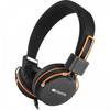 Canyon headphones, detachable cable with microphone, foldable, black