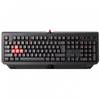 Tastatura A4Tech BLOODY Q100, cu fir, US layout,  neagra, 5 levels red light illuminated, interchang