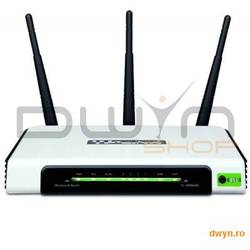 Router Wireless 4 Porturi 300Mbps, Atheros, 3T3R, 2.4GHz, 802.11n Draft 2.0, 802.11g/b, Built-in 4-p