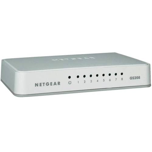 Switch Netgear GS208, 8 porturi Gigabit, desktop, plastic