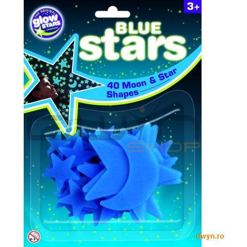 The Original Glowstars Company Stele albastre fosforescente