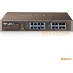 Tp-Link 16-port Gigabit Desktop/Rackmount Switch, 16 10/100/1000M RJ45 ports, metal case