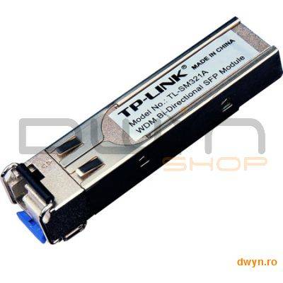 TP-LINK Modul SFP 1000Base-BX WDM Bi-Directional, conector LC, TX:1550nm/RX:1310nm, single-mode, 10km, TP-LI