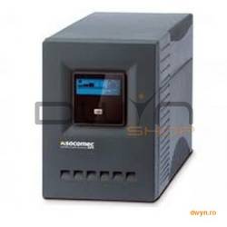 UPS SOCOMEC Netys PE-LCD 1000VA, putere 1000VA / 600W, display LCD, 4 prize 'Out', timp de back-up (