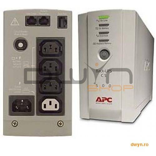 APC Back-UPS CS, 500VA/300W, off-line