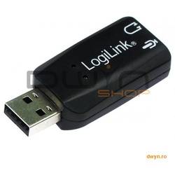 SB 5.1 USB, mic. 3.5mm jack, boxe 3.5mm jack, alimentare USB, Plug&Play, Logilink 'UA0053'