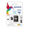 Adata MicroSDHC Ultra-High Speed + adaptor SD, 16GB,  scriere/citire aleatoriu: 1400 /100 (IOPs), ideal sm