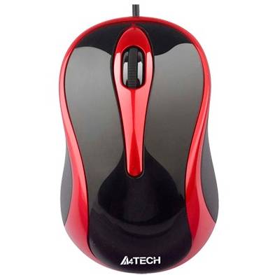 MOUSE A4TECH N-350-2 BLACK/RED USB
