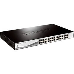 D-Link Switch 24 porturi PoE 10/100/1000 Base-T cu 4 x porturi 1000Base-T /SFP