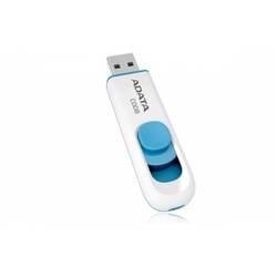 Flash USB Adata Classic C008 16GB, retractabil, alb si albastru