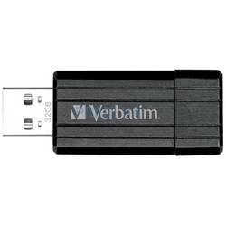 Pendrive Verbatim 32 GB Pin Stripe, negru