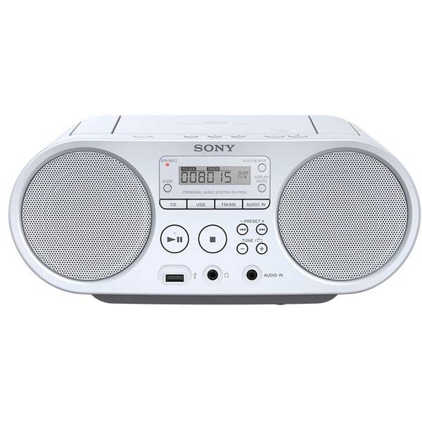 Radio-CD portabil Sony ZS-PS50 CD Boombox, alb