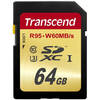 Card Transcend SDXC 64GB Class 10 UHS-I U3 W60