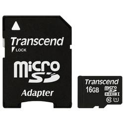 Card memorie Transcend Micro SDHC 16GB + Adaptor SD