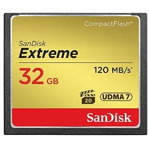Card Compact Flash SanDisk Extreme, 32GB, 120 MB/s