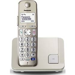 Telefon fara fir Panasonic KX-TGE210FXN, LCD 1.8 inch, Caller ID, Alarma, Argintiu