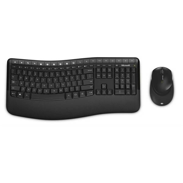 Kit tastatura + mouse Microsoft Wireless BlueTrack Desktop Comfort 5050, Negru