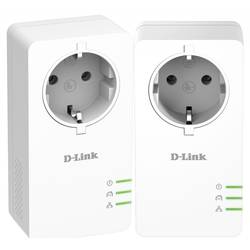 D-Link, Kit Adaptor Powerline 1000Mbs Homeplug AV2 Pass Through, QoS, port Gigabit