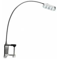 Lampa gratar LED cu clema Landmann, 60 cm, Aluminiu cromat