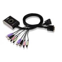 ATEN CS682 2-Port USB DVI KVM Switch, Audio 2.1, Remote port selector (1.8m)
