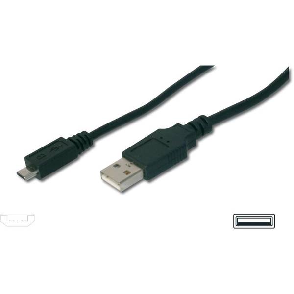 Assmann USB 2.0 connection cable, A/M - microB/M