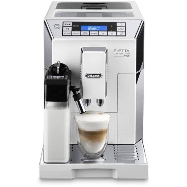 Masina de cafea DeLonghi ECAM 45.760.W, 1450 W, Curatare automata, Sistem lapte, Filtru de apa, 15 bar, Argintiu/Silver
