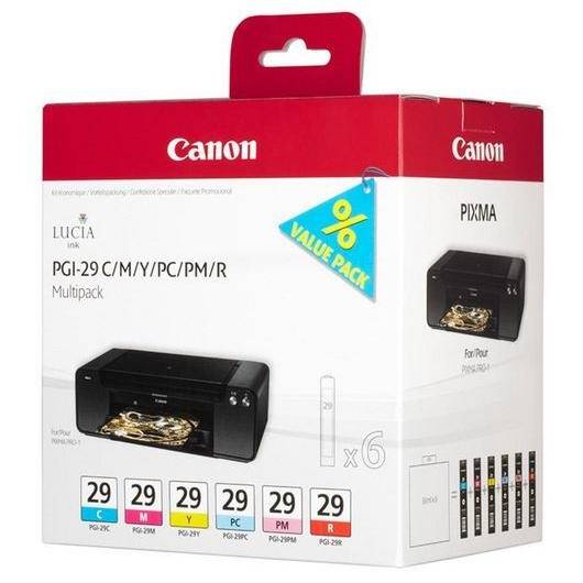 Cartus cerneala Canon PGI29 CMY/PC/PM/R MultiPack | Pixma PRO-1