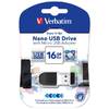 Memorie USB Verbatim Nano 16GB USB2.0  + adaptor Micro USB  (49821)