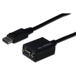 ASSMANN Displayport 1.1a Adapter Cable DP M (plug)/DSUB15 F (jack) 0,15m black