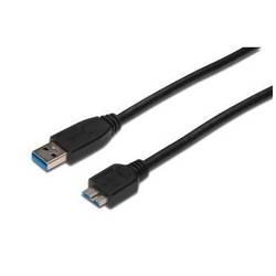 ASSMANN USB 3.0 SuperSpeed Connection Cable USB A M(plug)/microUSB B M(plug) 1m