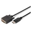 ASSMANN Displayport 1.1a Adapter Cable DP M(plug)/DVI-D (24+1) M(plug) 1m black