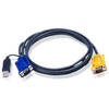 ATEN Cablu prelungire KVM (HD15-SVGA, PS/2, PS/2) - 3m