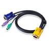 ATEN Cablu prelungire KVM (HD15-SVGA, PS/2, PS/2) - 2m