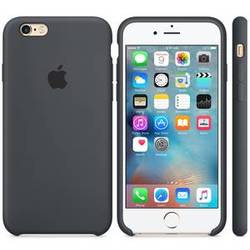 Husa Protectie Spate Apple Silicone Case Negru Charcoal pentru IPhone 6s