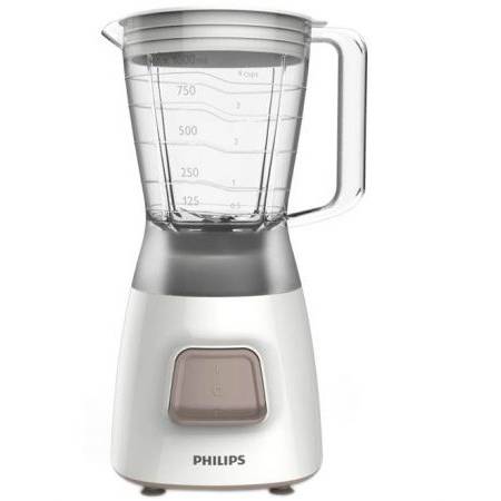 Philips Blender HR2052/00, 350 W, 1.25 l, 1 viteza, functie impuls, alb