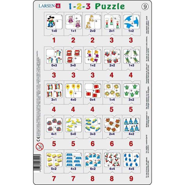 Set 12 Puzzle-uri 1-2-3, 25 Piese Larsen LRP_46