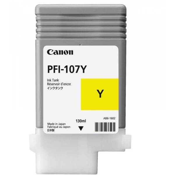 Cartus cerneala Canon PFI-107Y, galben, capacitate 130ml