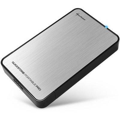 Carcasă HDD Sharkoon QuickStore Portable Pro U3 2,5&quot; Sata  USB3.0, argintiu